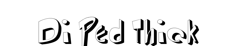 Di Ped Thick Font Download Free